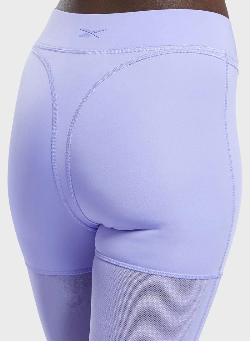 Reebok Cardi B Mesh High-Rise Leggings