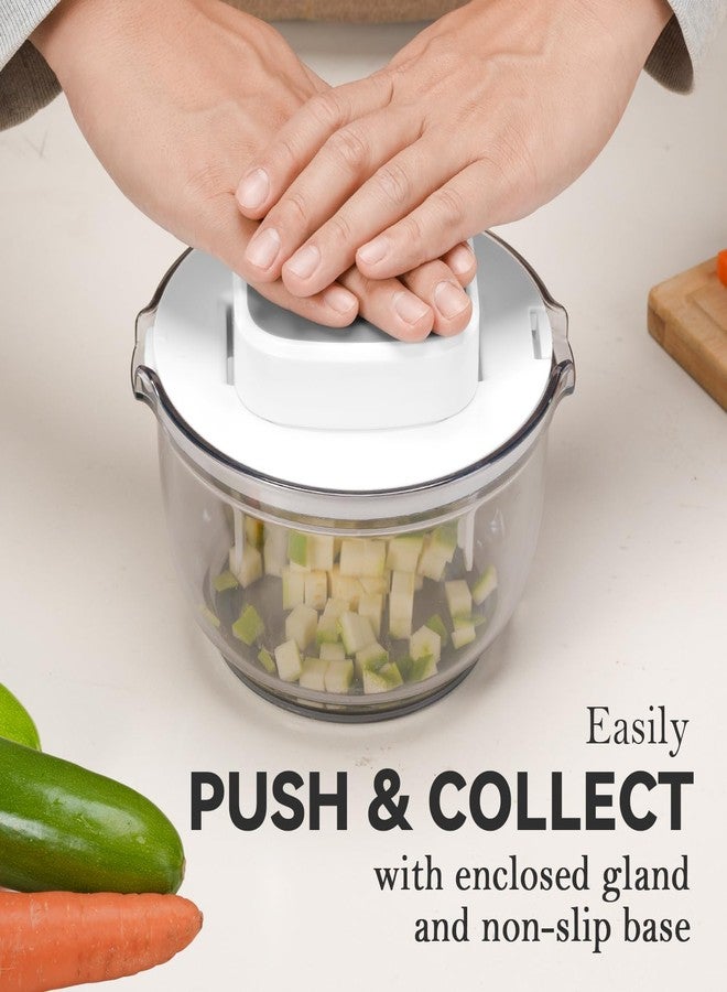Badelite Vegetable Chopper Bowel Multi-functional 3 Interchangeable Blades Onion Chopper French Fry Cutter Veggie Dicer for Cucumber, Tomato, Zucchini, Carrot, Citrus - Image 5