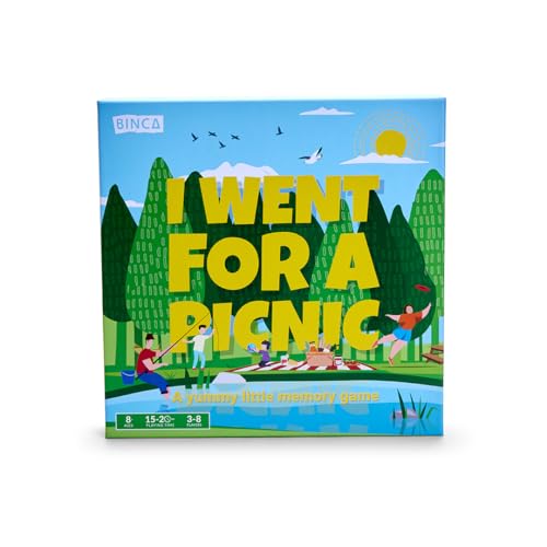 BINCA Card Game I Went for a Picnic Fun Memory Game for Kids Ages 6 and Up Cognitive Concentration Building Easter Basket Stuffers Gifts for Boys Girls 24 Players - Image 1