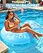 HeySplash Pool Floats Inflatable Diamond Ring Pool Float Large Engagement Ring Floatie for Bachelorette Party Swim Tube River Lake Wedding Bride Stagette Decor Fun Toy Raft for Adults Blue - Image 4