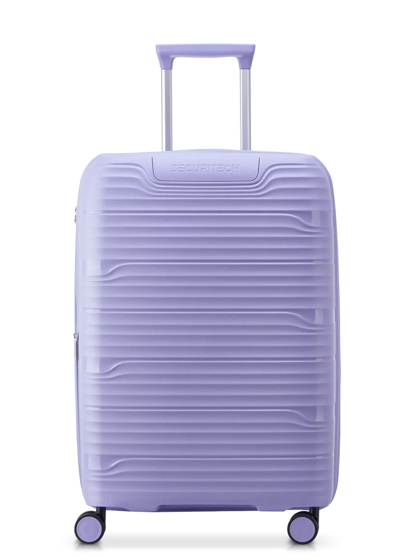 Delsey Securitech Dune By Delsey Expendable Double wheel trolley luggage bag 82cm Lavender Large
