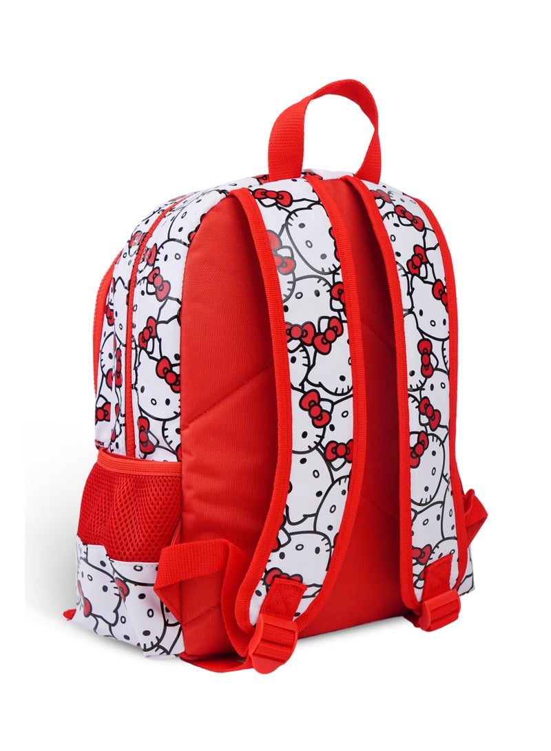 Disney Sanrio Hello Kitty Toddler Backpack 14" – Official Hello Kitty Preschool School Backpack, Lightweight Kids Travel Daypack with Front Pocket & Side Mesh Pockets - Image 4