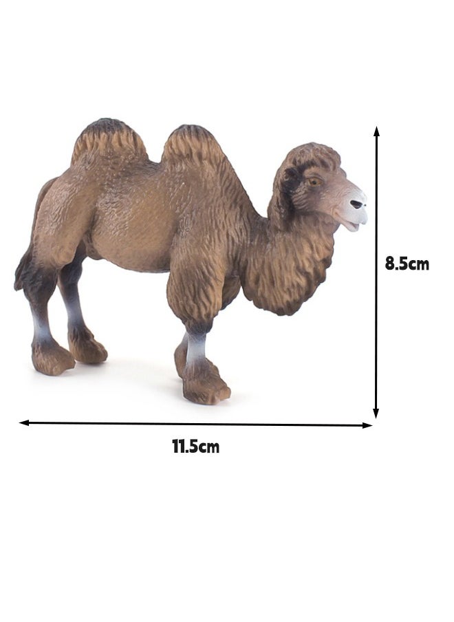 lelewu 2-Pack Desert Camel Solid Static Model Figurine Toy Set, Hand-Painted Realistic Bactrian Camels, Eco-Friendly PVC Material, Animal Toys for Decoration & Education  - Image 4