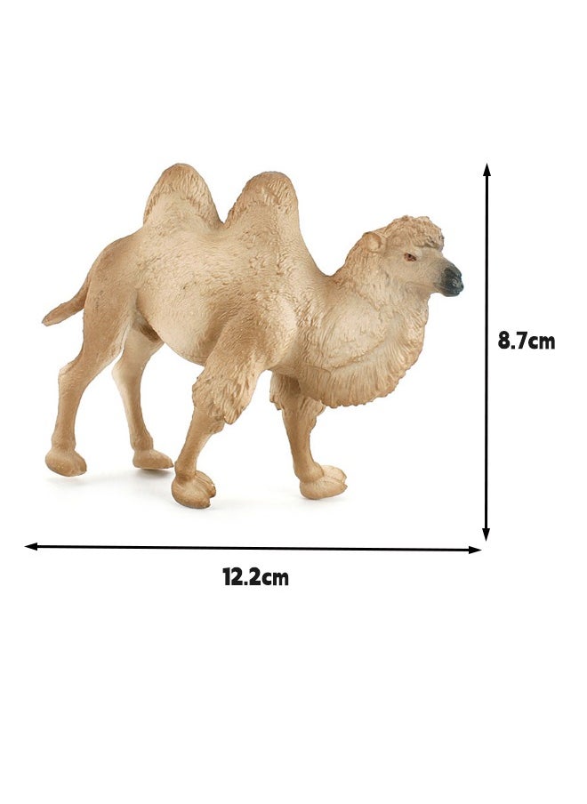 lelewu 2-Pack Desert Camel Solid Static Model Figurine Toy Set, Hand-Painted Realistic Bactrian Camels, Eco-Friendly PVC Material, Animal Toys for Decoration & Education  - Image 5