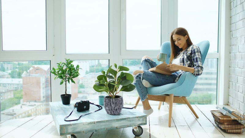 AlphaAcc Artificial Plants Real Looking and Touching Fake Plant Evergreen Plastic Fiddle Leaf Fig Plant with Rustic Black Cement Planter for Housewarming Office Desk Decor - Image 3