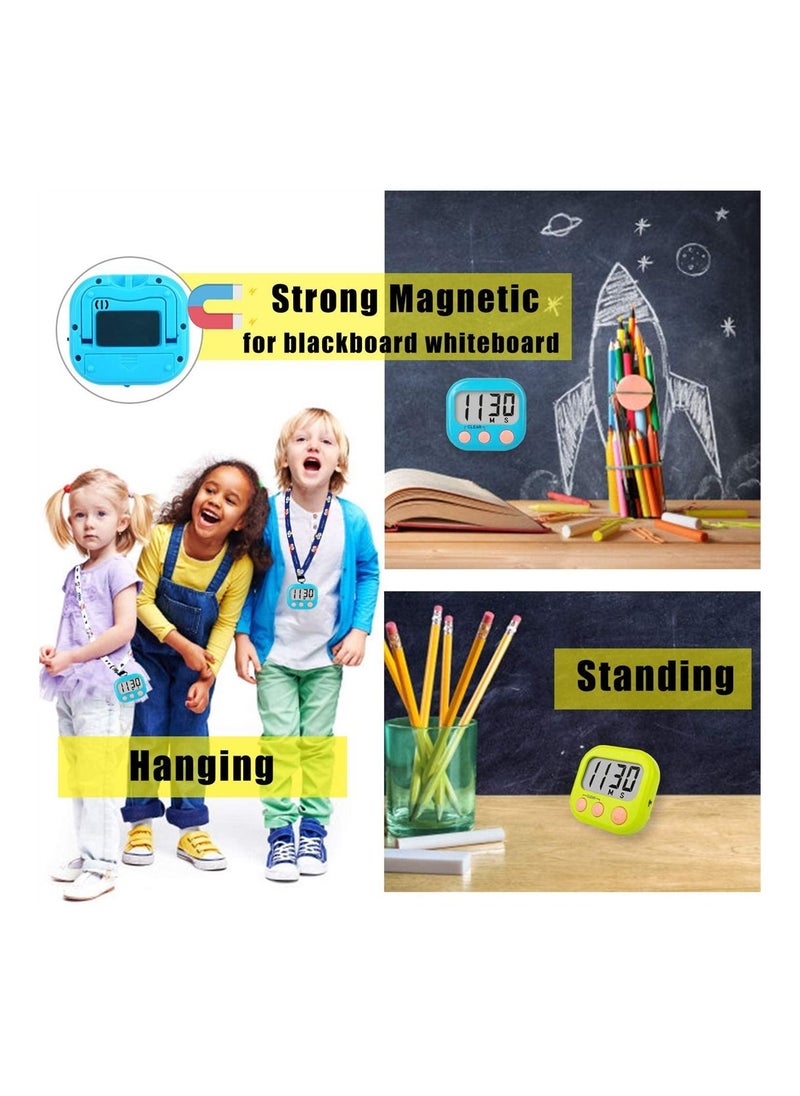 NIBEMINENT - Digital Timer, SYOSI Classroom Timers for Teachers Kids Large Magnetic Timer 2 Pack - Image 1
