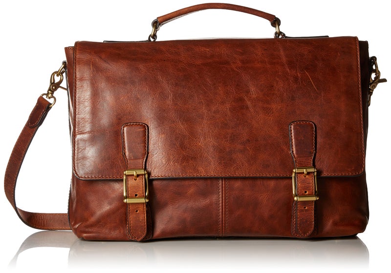 FRYE Mens Logan Top Handle Messenger Bag Cognac One SizeStandard