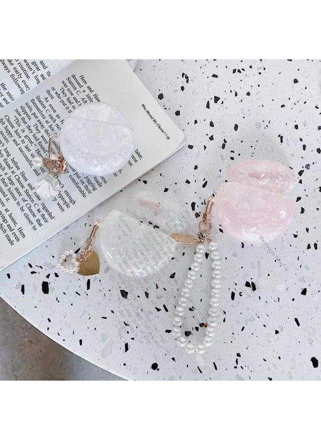 Generic - Applicable For HuaweiFreebuds Pro Earphone Case Creative Shell Pattern Soft Case 3/4/6i Wireless Bluetooth Pendant-Color:Shell Pattern + Shell Pendant-laser White-Model:Freebuds6i (protective Case) - Image 1