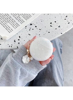 Applicable For HuaweiFreebuds Pro Earphone Case Creative Shell Pattern Soft Case 3/4/6i Wireless Bluetooth Pendant-Color:Shell Pattern + Shell Pendant-laser White-Model:Freebuds6i (protective Case)