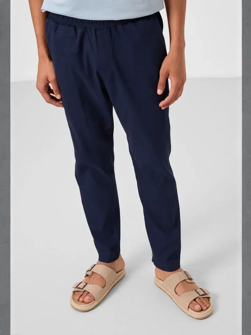 تومي لايف TOMMY Men's Straight-Leg Gabardine Chinos