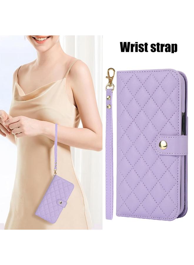 Zaboon Case For iPhone 11 Pro Crossbody Multifunction Rhombic Leather Phone Case - Image 2