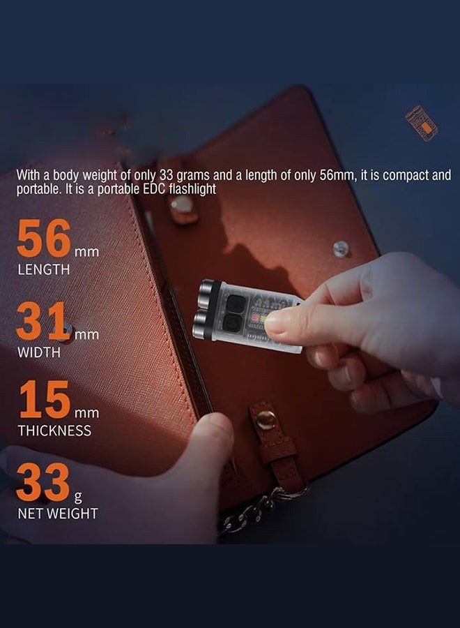 Keychain Flashlight 180 Rotating Portable Flat Pocket Flashlight 1000 Lumens Mini Flashlight for Outdoor Camping Emergency - Image 5