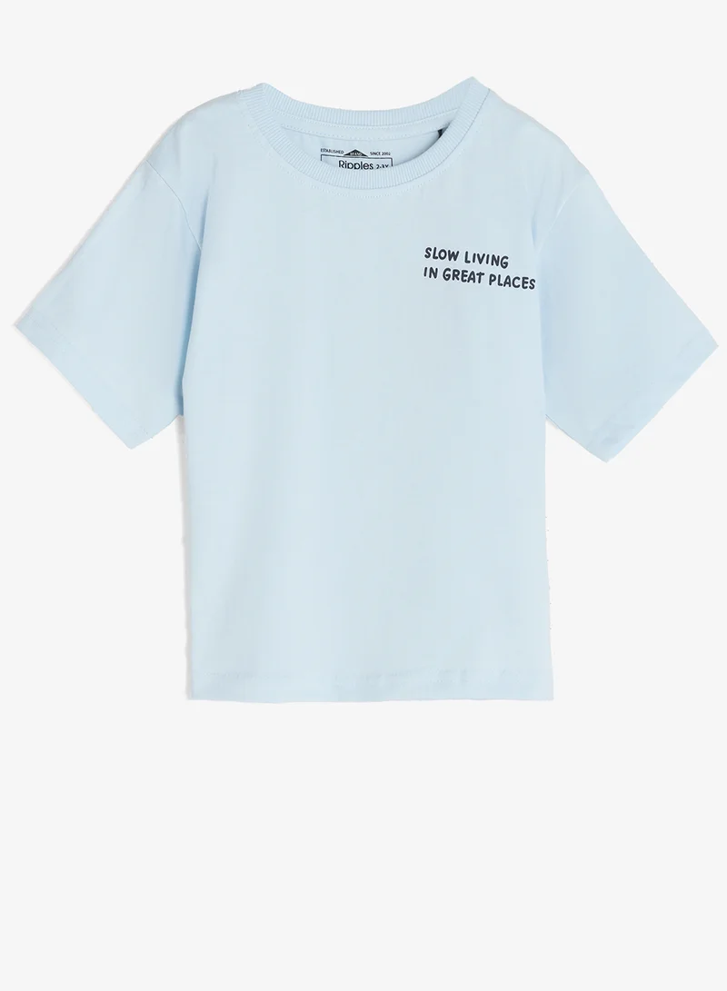 Ripples Boys Drop Shoulder Tee & Shorts Set