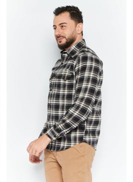 Men Regular Fit Plaid Flannel Long Sleeve Casual Shirt, Charcoal Combo - pzsku/Z35E3508B844A3DA4F823Z/45/_/1737643128/1171a18d-23bb-4e41-b68b-c0ff2c0144c1