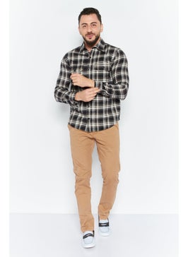 Men Regular Fit Plaid Flannel Long Sleeve Casual Shirt, Charcoal Combo - pzsku/Z35E3508B844A3DA4F823Z/45/_/1739715439/90dce6d1-3962-481e-8ff4-ed091a6e03e7