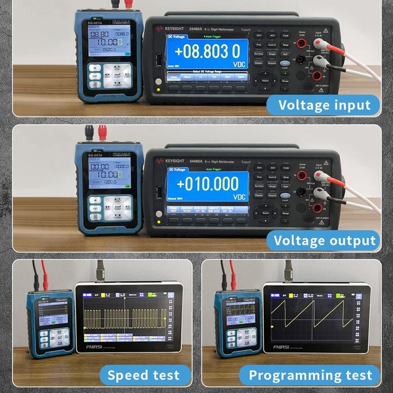 WQjsXPortable Handheld 0-10V 4-20mAh Adjustable Current Voltage Simulator Signals Generator Sources Calibrator Transmitters with 2.4 Inch LCD Display ScreenQaxWS - Image 4
