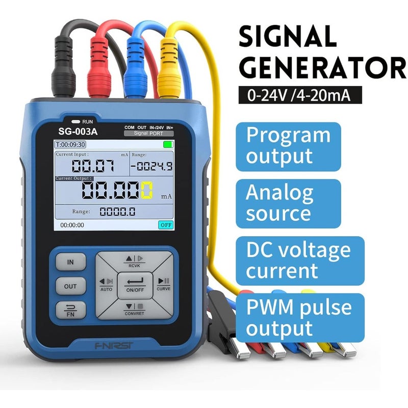 WQjsXPortable Handheld 0-10V 4-20mAh Adjustable Current Voltage Simulator Signals Generator Sources Calibrator Transmitters with 2.4 Inch LCD Display ScreenQaxWS - Image 2