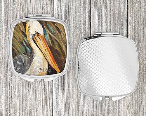 Caroline's Treasures JMK1216SCM Pelican lookin West Compact Mirror Decorative Travel Makeup Mirror for Women Girls Gifts Pocket Makeup Mirror Folding Handheld - Image 4