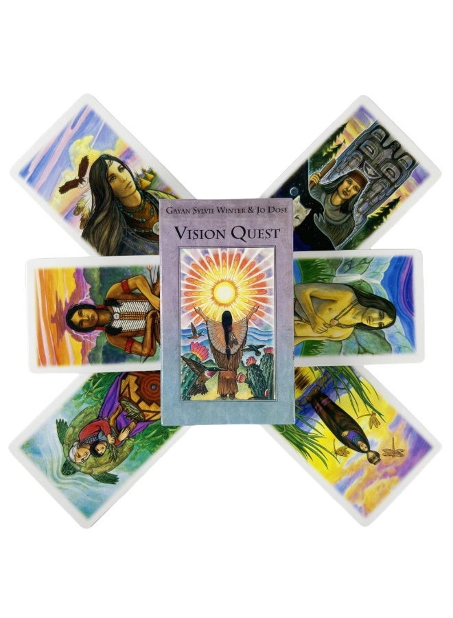 NIBEMINENT Vision Exploration Tarot Card Board Game Set - Fortune Divination Oracle Cards - Divination Edition for Family Games - Special Edition for Party Activities  - Image 1
