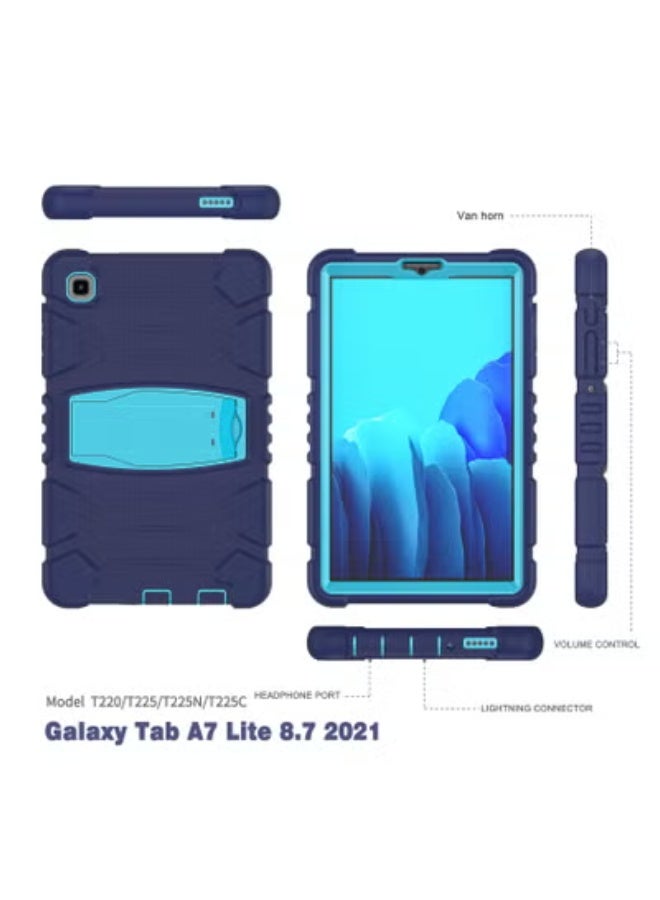 Gulflink  Protective Back Case Cover for SAMSUNG Tab A7 lite T220/T225/T225N/T225C/T227U 8.7 inch Navy-Blue and Blue - Image 3