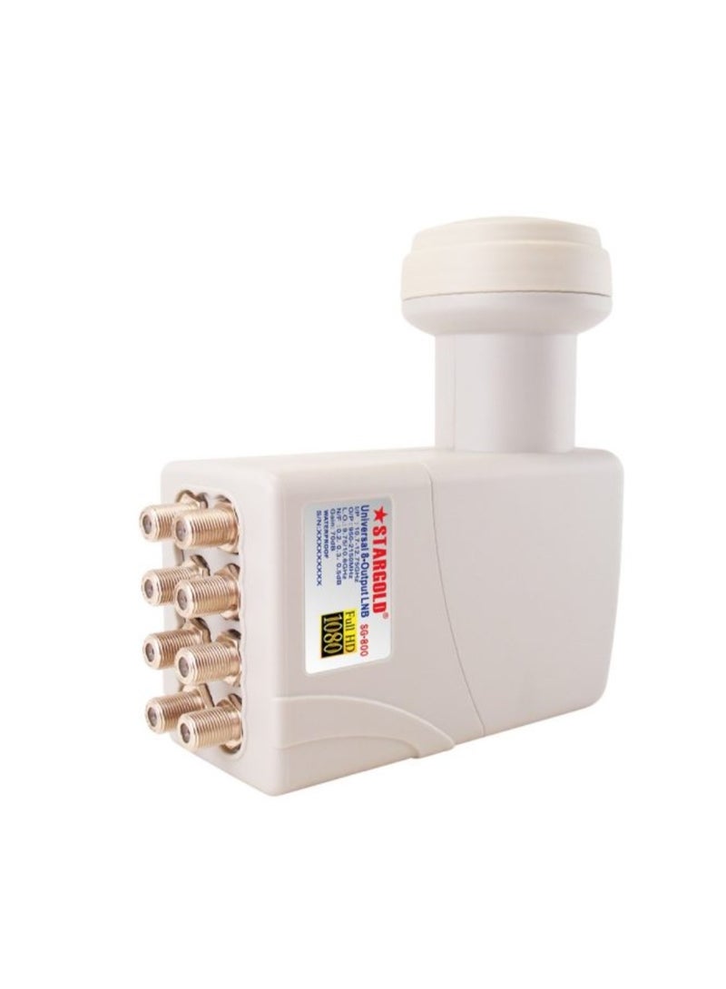 STARGOLD Universal Waterproof High Efficiency 70dB Digital Satellite Dish 8 Output Octo LNBF For Satellite TV, SG-800 - Image 1