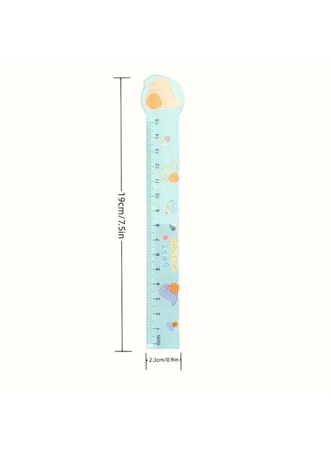 4pcs Astronaut Cartoon Rulers Set 5.91 Inch Plastic Drawing Measuring Tools - Image 4