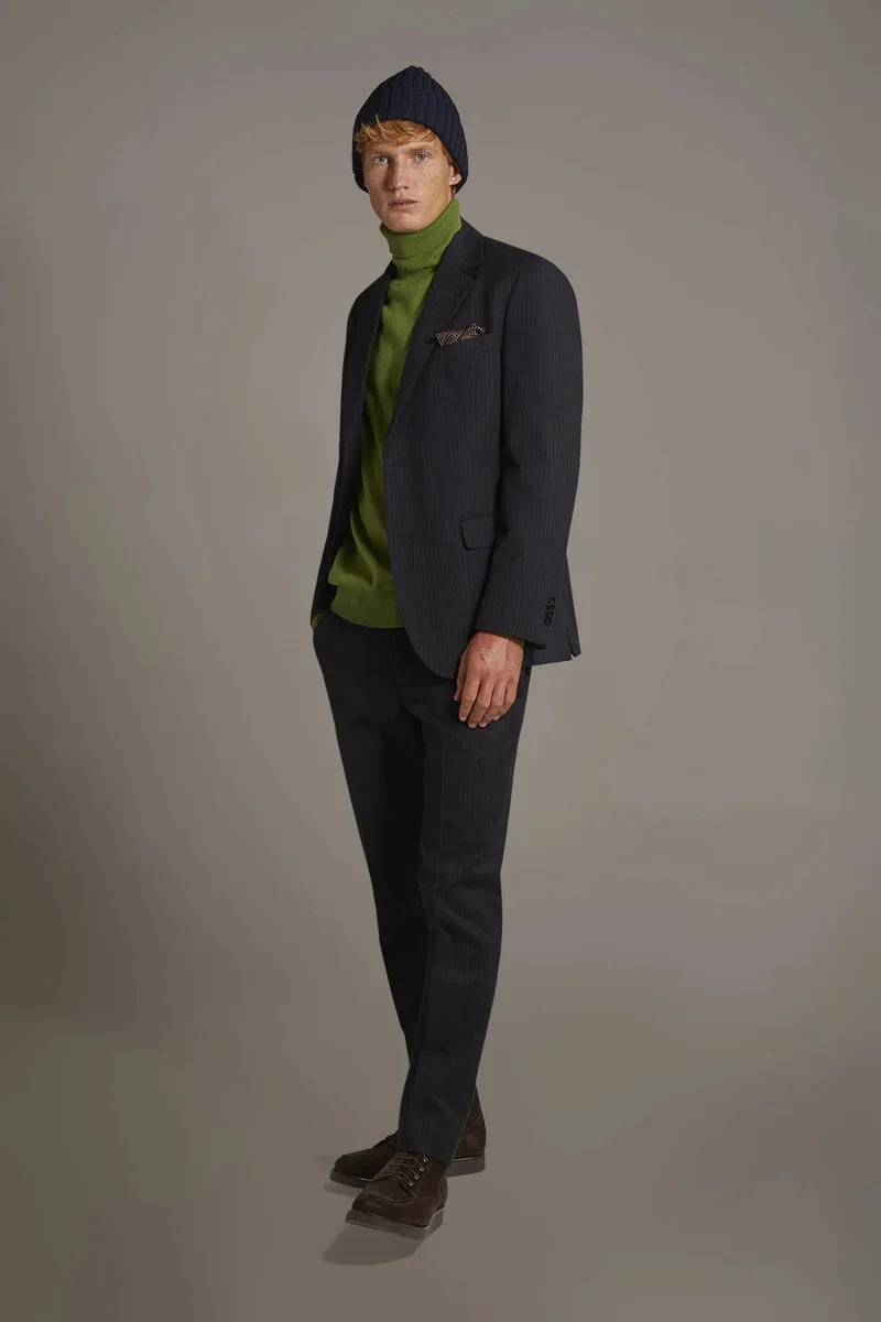 Doppelganger Blue Single-breasted jacket with flap pocket - DK Blue for Men | Best Price UAE