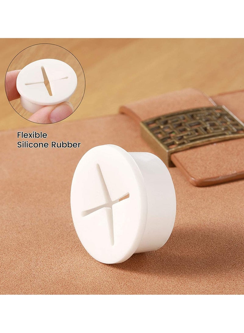 SYOSI Wire Hole Cover, SYOSI 20 Pieces 1 Inch Flexible Silicone Cable Cord Grommet for Desk, and Other Furnitures, Wire Organizer - Image 5