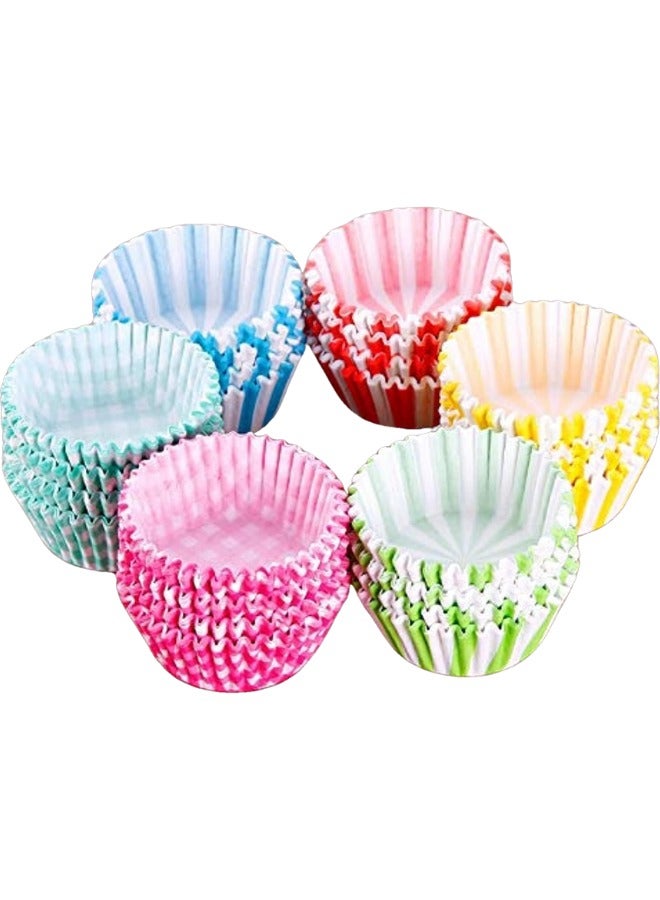 كب كيك ورقي، ألوان متنوعة - 70 ورقة - Image 1