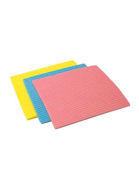 Sponge Cleaning Cloths – Super Absorbent, Durable & Reusable Dishwashing Sponges for Kitchen, Countertops, Sinks, Glass, and Multi-Purpose Household Cleaning – Pack of 3