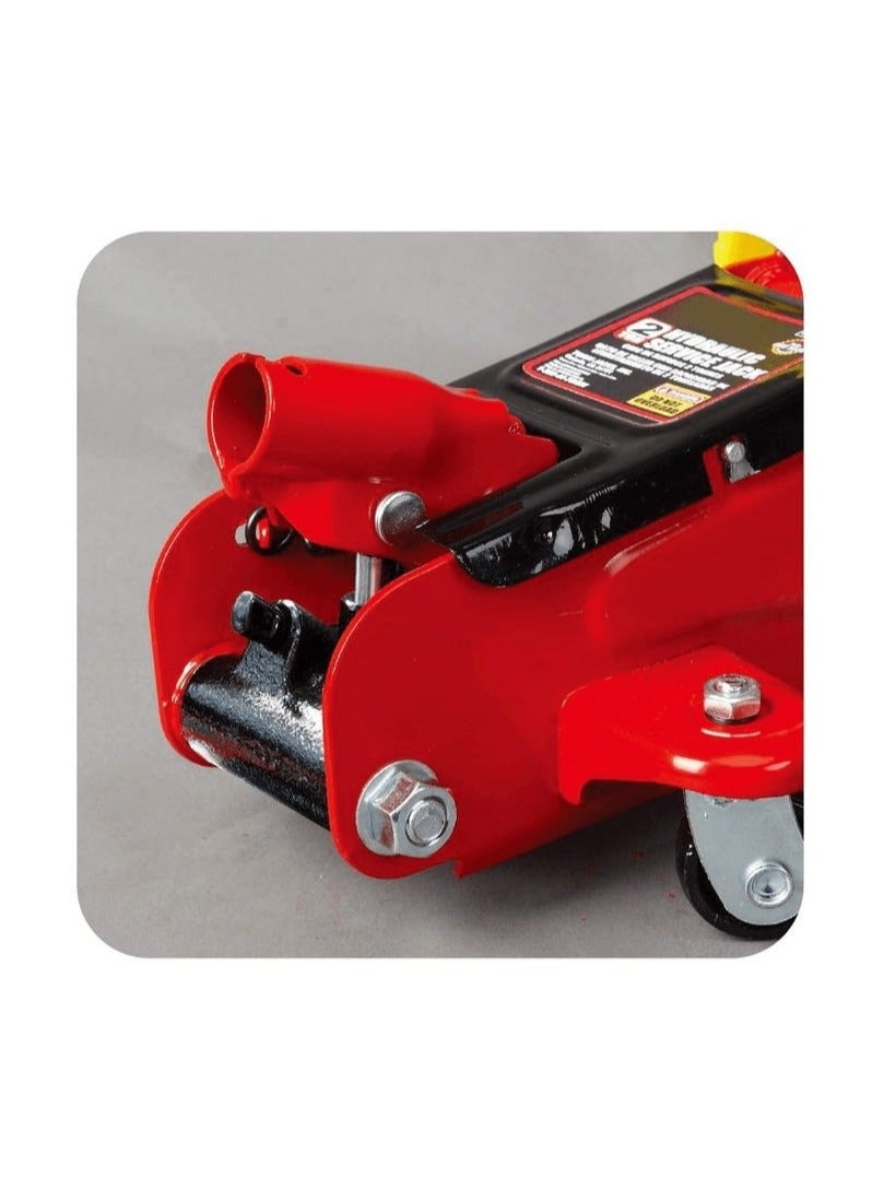Generic 2 Ton Car Hydraulic Trolley Floor Jack + Car Tire Repair Tool Kit Car Tire Puncture Repair Kit  - Image 2