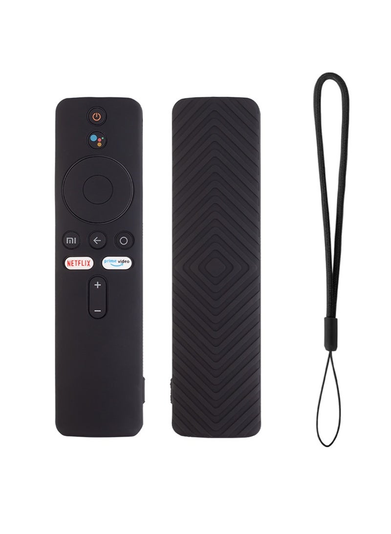 KENSUO Silicone Protective Case for Xiaomi Mi TV Stick / TV Stick 4K Remote Control Anti Slip Silicone Protective Skin Cover (Black)  - Image 1