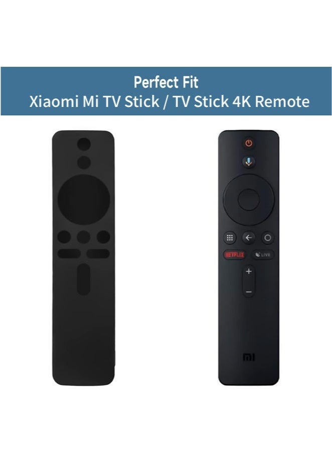 KENSUO Silicone Protective Case for Xiaomi Mi TV Stick / TV Stick 4K Remote Control Anti Slip Silicone Protective Skin Cover (Black)  - Image 2