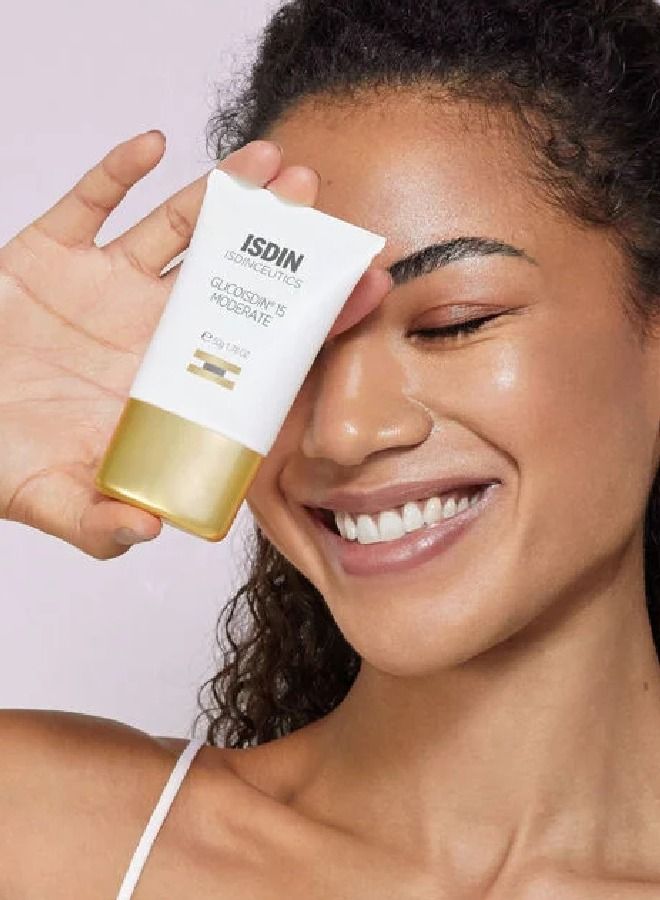 ISDIN ceutics Renew Glico 15 Moderate Facial Night Cream with Peeling Glycolic acid 50gram - Image 3