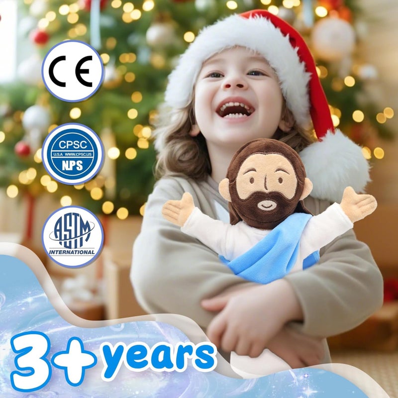 Yelakey 13" Jesus Plush, Jesus Stuffed Doll Plushie for Easter Christmas Church (Brown) - Image 4
