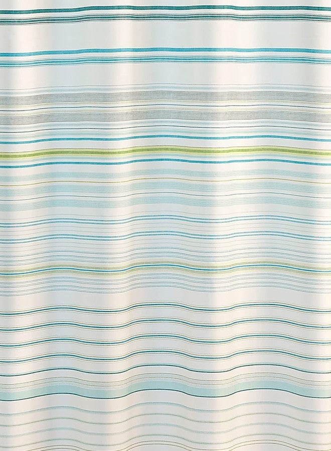 Tommy Bahama - Fabric Shower Curtain, Stylish Striped Bathroom Decor, Hook Holes Top (Hula Beach Blue, 72" x 72") - Image 3