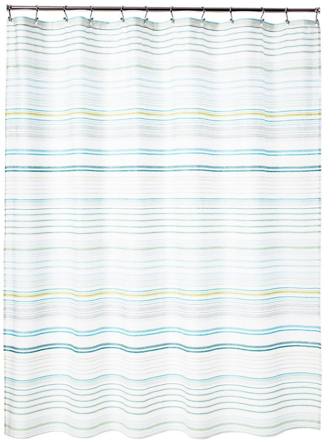 Tommy Bahama - Fabric Shower Curtain, Stylish Striped Bathroom Decor, Hook Holes Top (Hula Beach Blue, 72" x 72") - Image 4