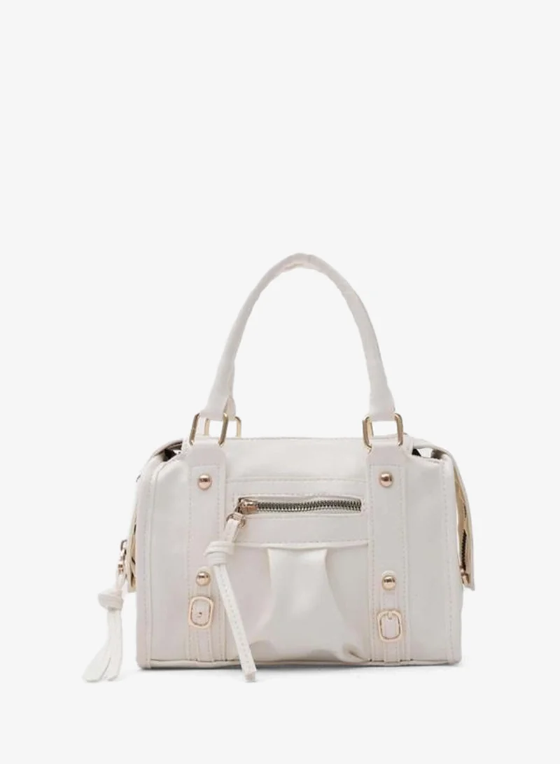 Lillia Bowling Crossbody Bag Cream.