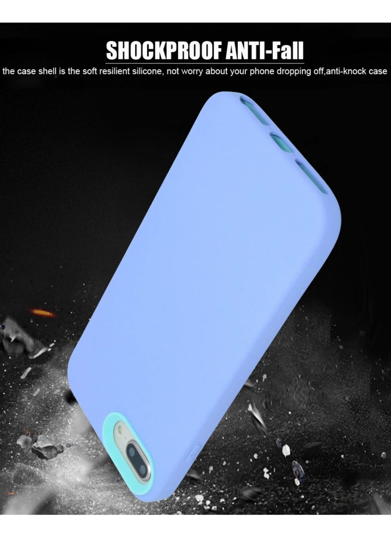 iPhone 7 Plus/8 Plus Case Soft Flexible Silicone With inside Frame Camera Protected Cover