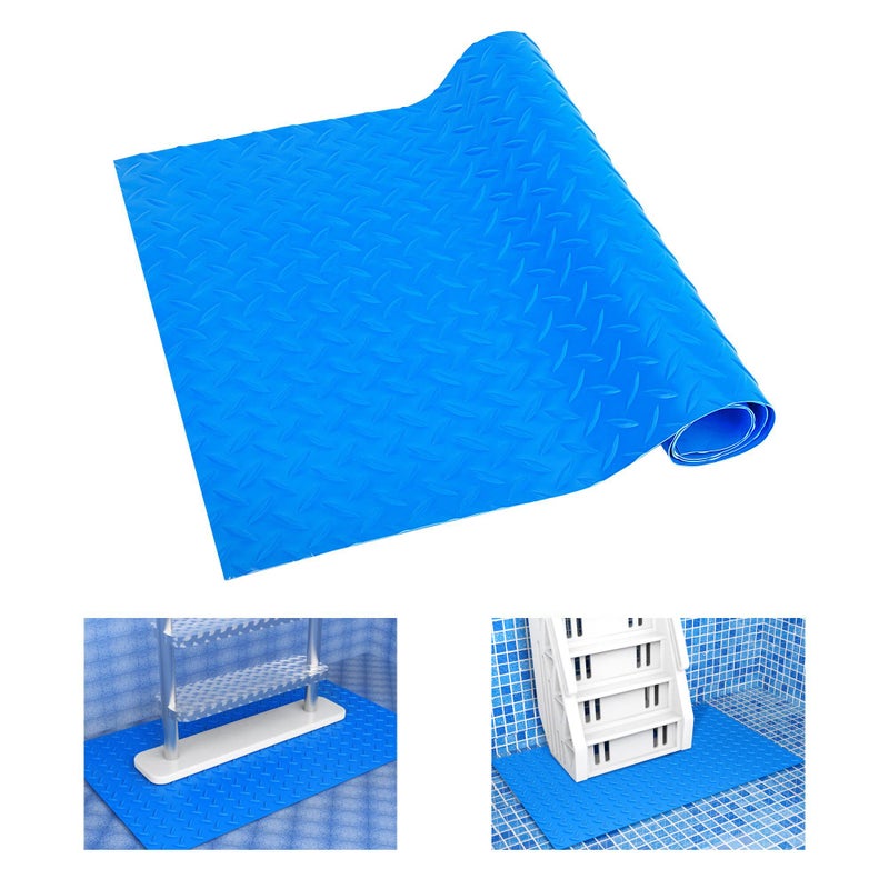 DECOHS DECOHS 16 x 36 Pool Ladder MatLarge Swimming Pool Step Mat with NonSlip TextureProtective Ladder Pad for Above Ground Pools Liner and Stairs Willow 