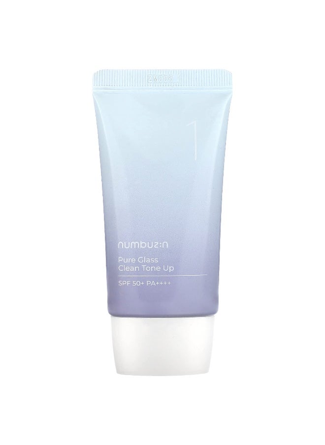 numbuzin Numbuzin, No.1 Pure Glass Clean Tone Up, SPF 50+ PA++++, 1.69 fl oz (50 ml)  - Image 1