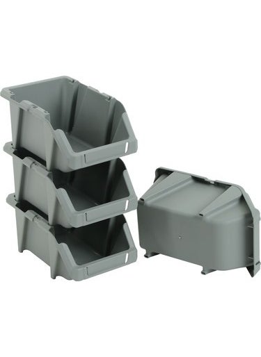 Venoa DG25 Warehouse Shelf Organizer Parts Storage Tool Box 10 Pieces 300X200X130 mm  - Image 5