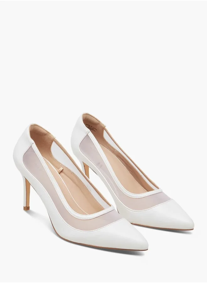 فلورا بيلا من شو إكسبرس Women Textured Slip-On Pumps with Stiletto Heels