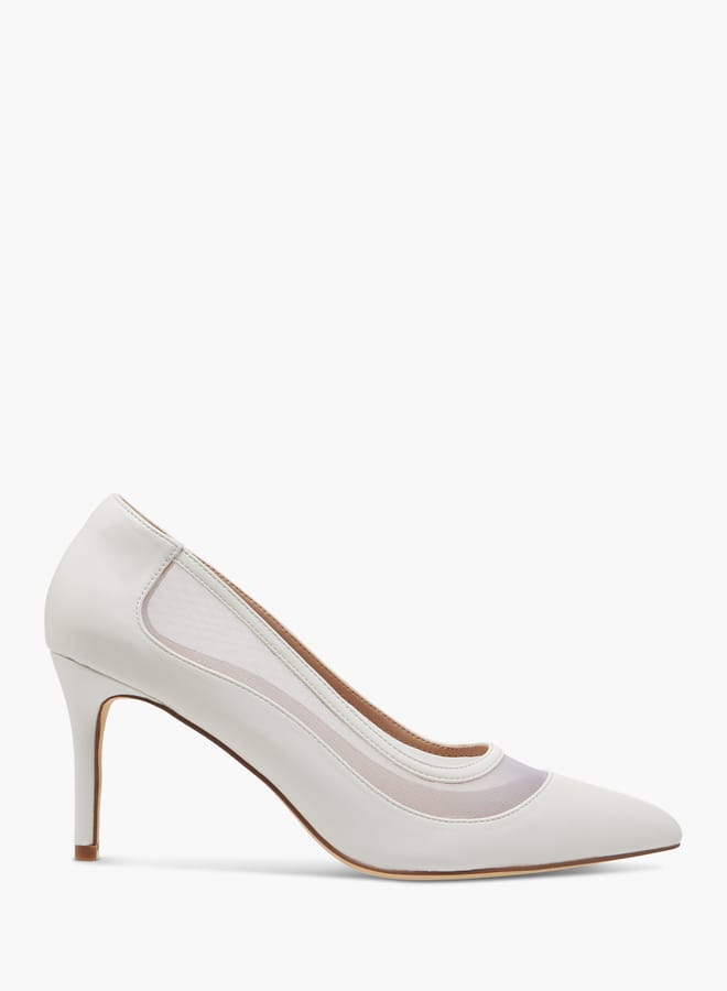 Flora Bella By Shoexpress Women Textured Slip-On Pumps with Stiletto Heels  - Image 3