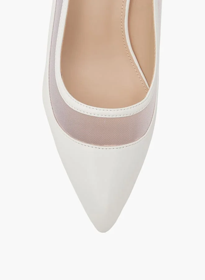 Flora Bella By Shoexpress Women Textured Slip-On Pumps with Stiletto Heels