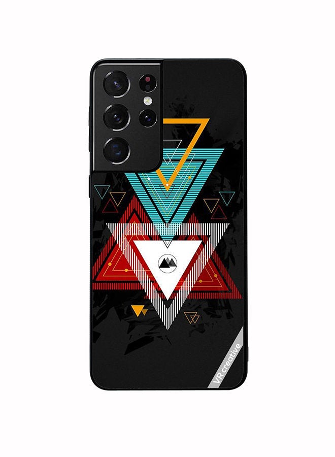 VR CREATIVE Protective Case Cover For Samsung Galaxy S21 Ultra 5G Texture Design Multicolour - Image 1