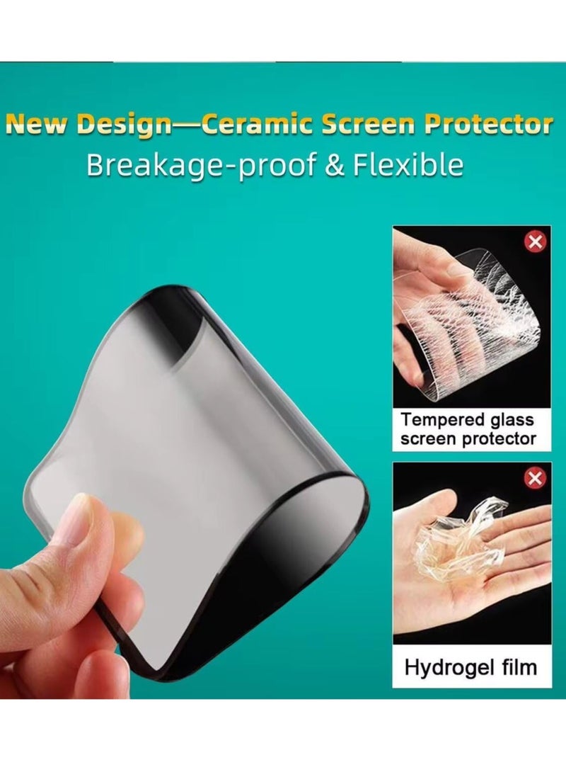 DUSALA Matte Ceramic Screen Protector for iPhone X, 1 Pack, Matte, Anti-Spy, Full Adhesive, Flexible, [Not Glass], Full Adhesive Anti-Spy Flexible Case (iPhone X) - Image 3