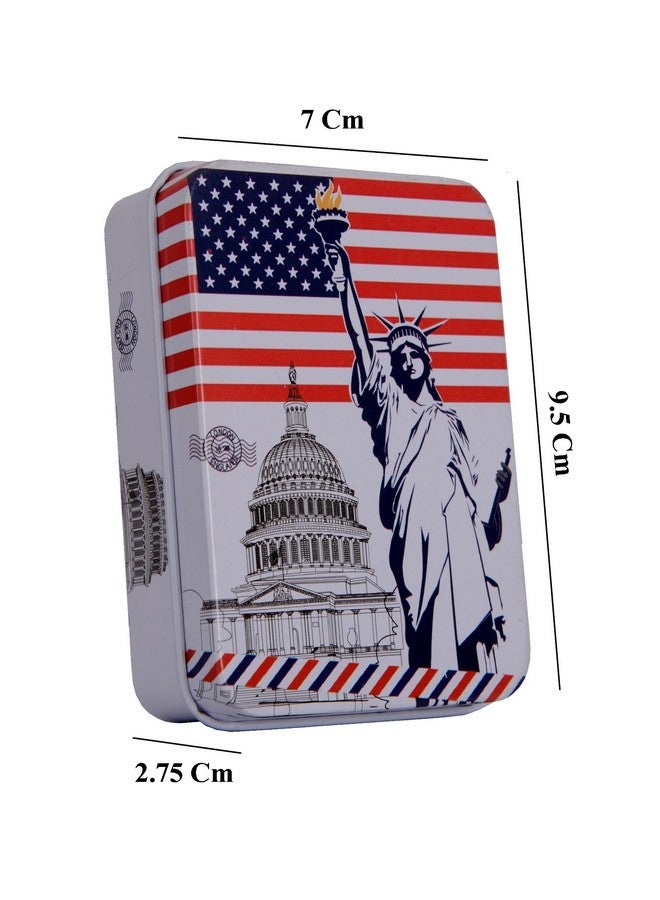 Lifestyle-You Lifestyle-You Beautiful Retro Tin Boxes for Multipurpose Use. Useful for Storing Small Stuff Like Small Jewellery, Medicine, Pills, Pen Drives etc. Storage Box (Pack of 4) - Image 3