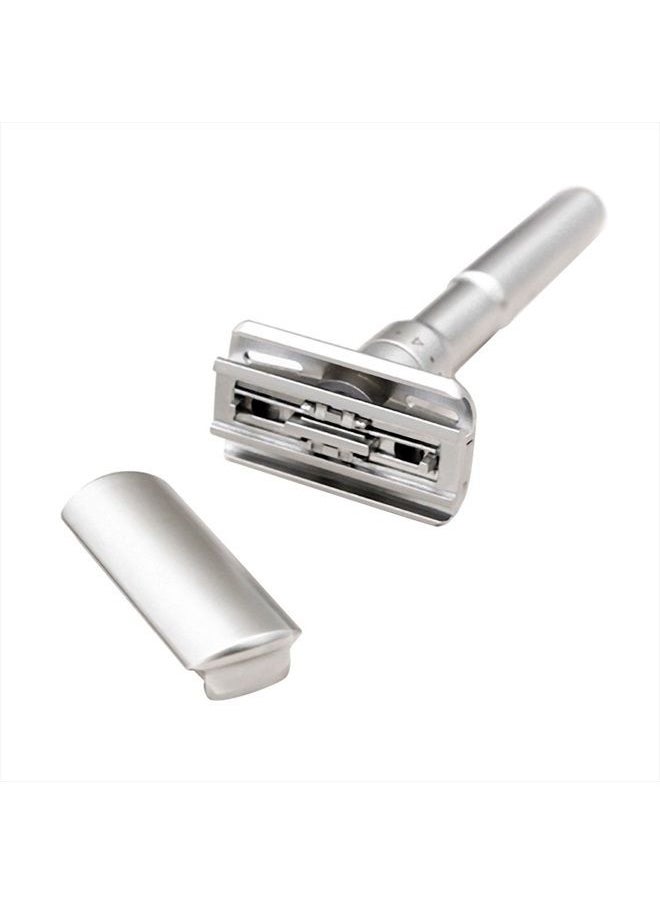 River Lake Travel Double Edge Safety Razor, River Lake RZ700 Long Handle Adjustable Classic Safety Shaver Razor (Razor with Protective Case,Brown)  - Image 4
