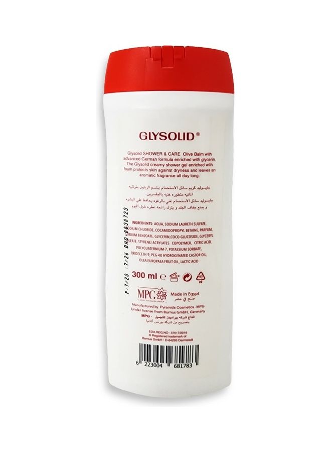 GLYSOLID Shower & Care with Olive balm scents with advanced glycerin formula to softness your skin all the day (olive balm) 300ml - Image 3